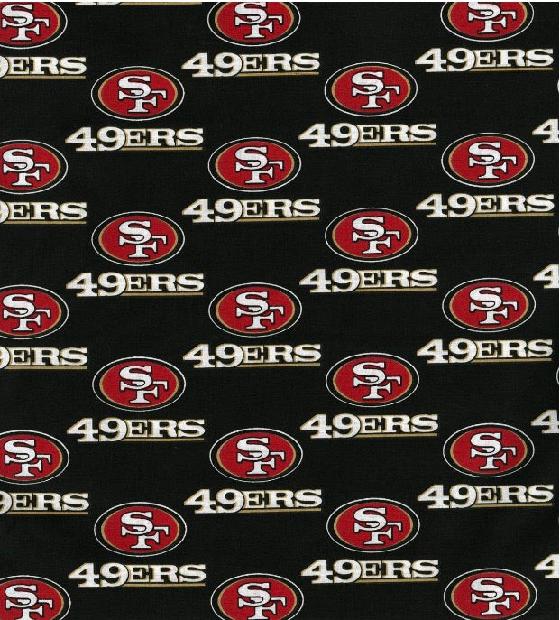 San Francisco 49ers, Football Season Embroidered Hood and Chest Hoodie | C'est Martine