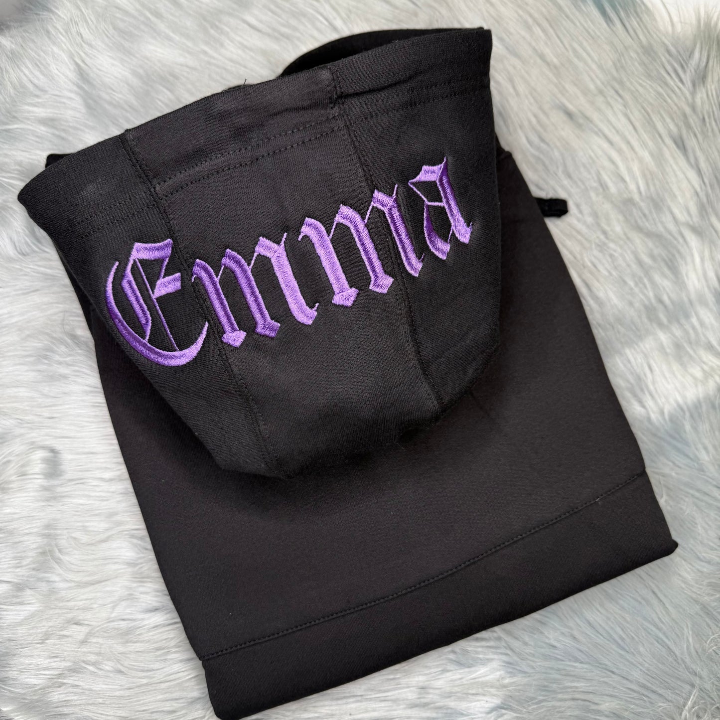 Personalized Embroidered Hood, Hoodie, Custom Hoodie English Letters