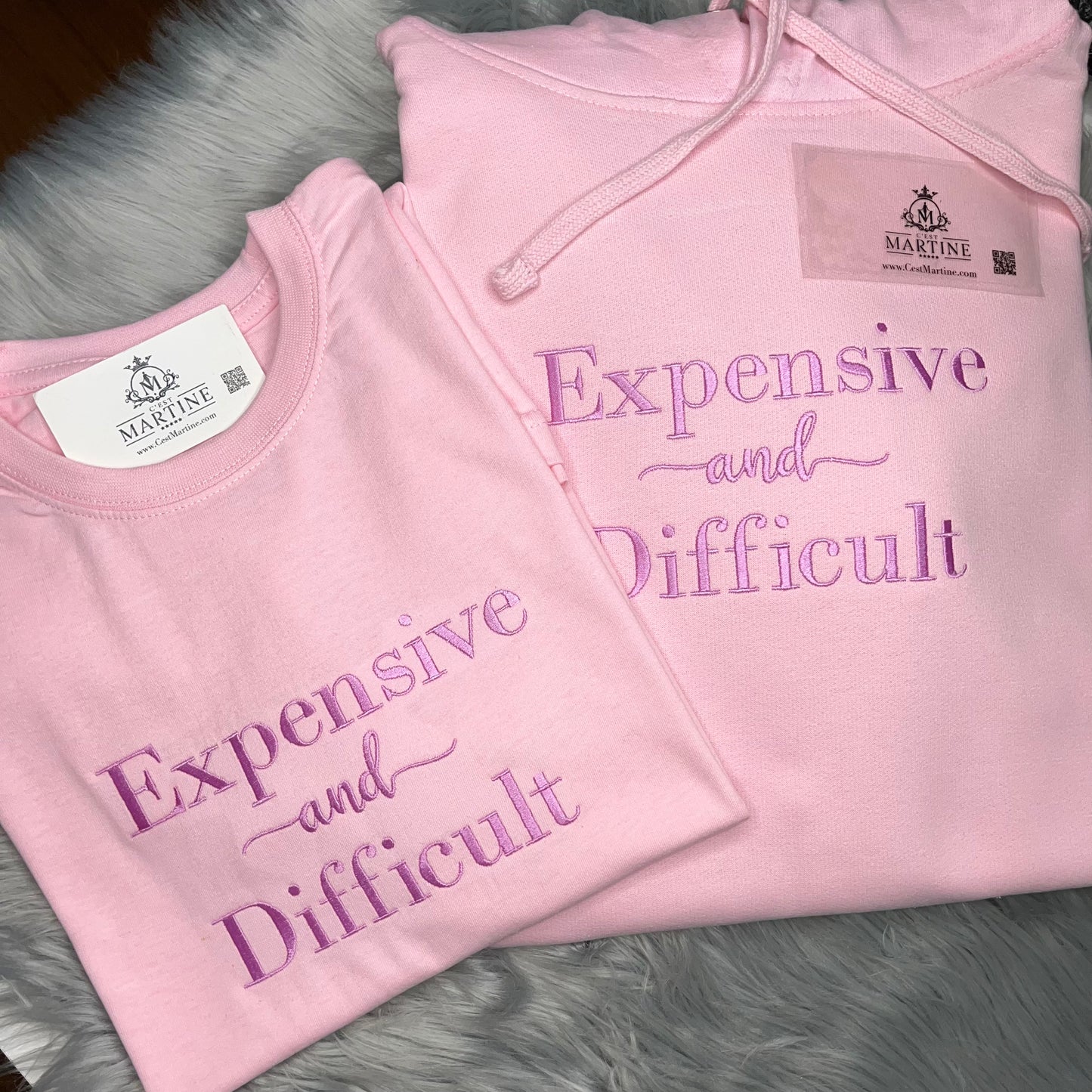 Expensive and Difficult, Embroidered T Shirt,