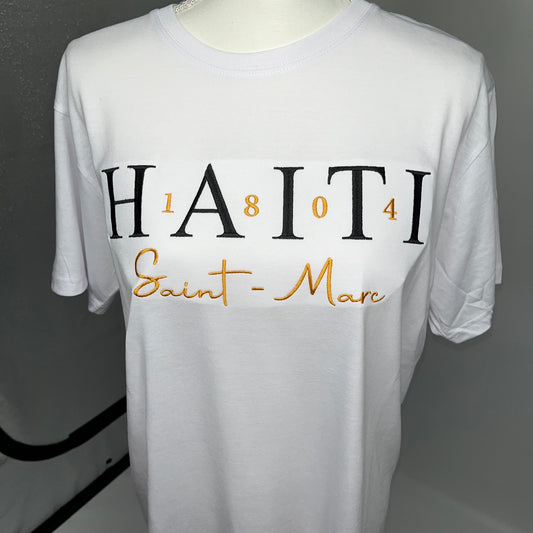 Haiti Hometown pride, personalized embroidered T-Shirt, May 18, 1804