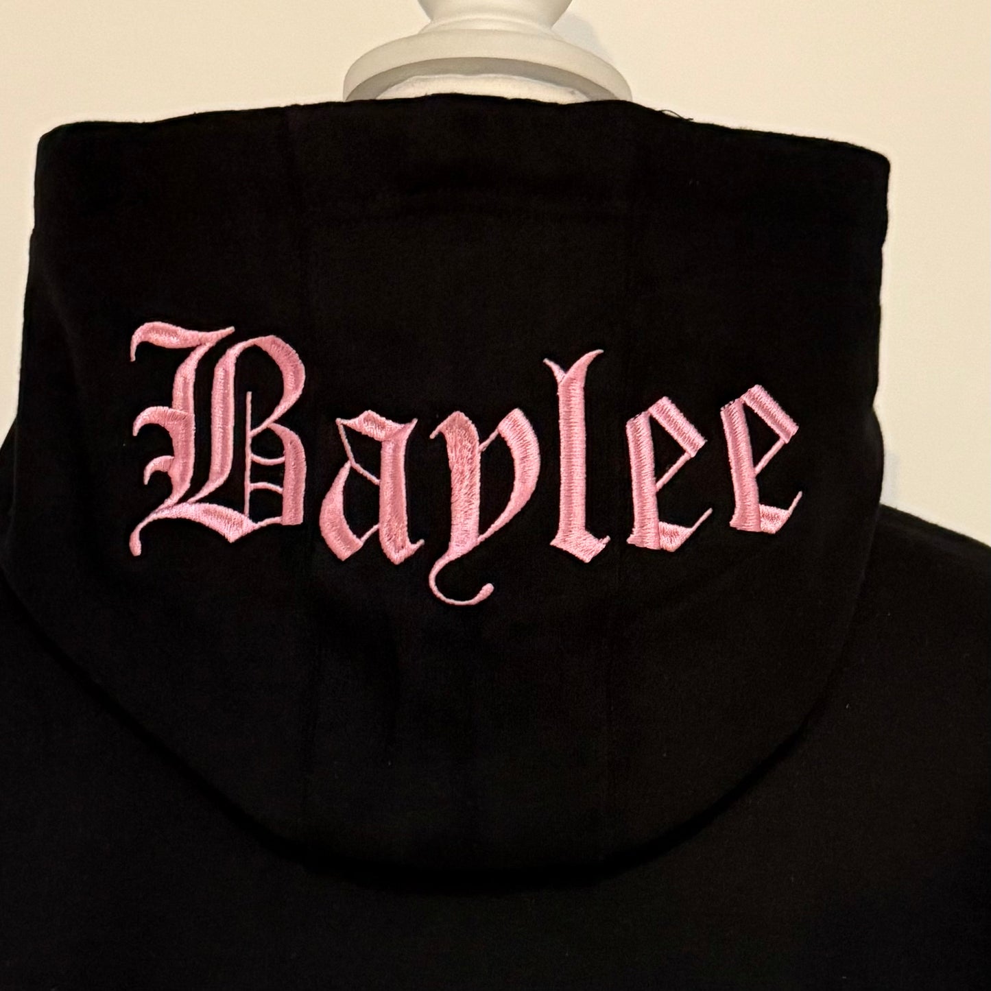 Personalized Embroidered Hood, Hoodie, Custom Hoodie English Letters