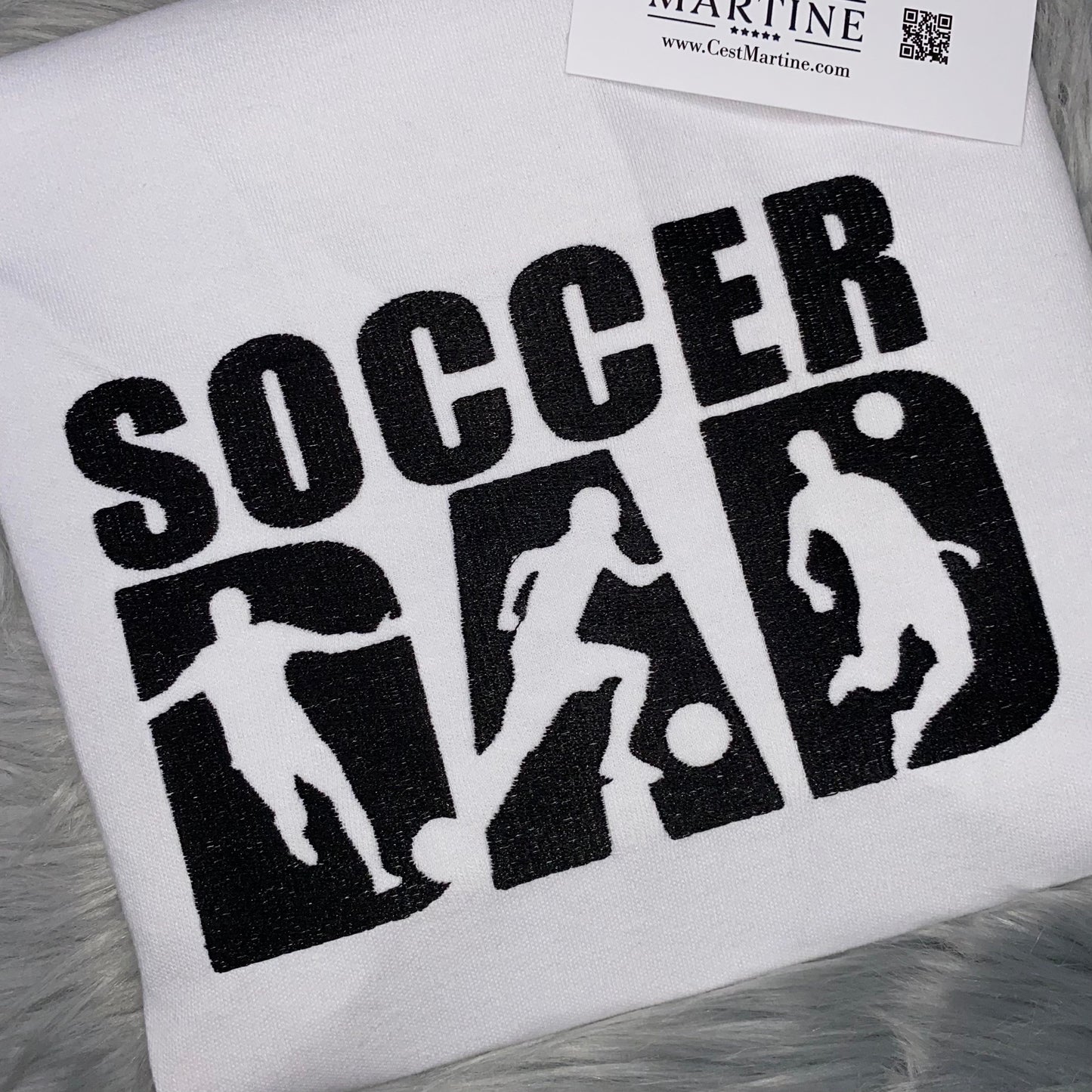 Soccer, Soccer Dad, Soccer Lover, Embroidered T Shirt, Gift, Birthday, Anniversary