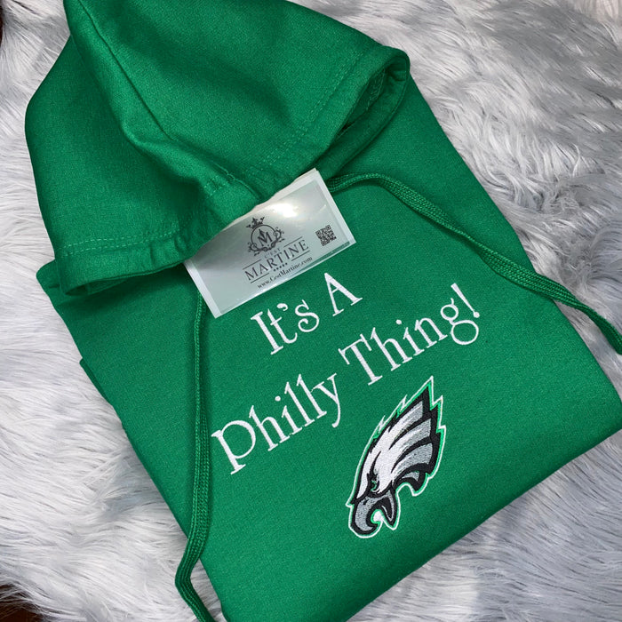 EAGLES Hoodie Football Kelly Green Hoodie Season Philadelphia Eagles | C'est Martine