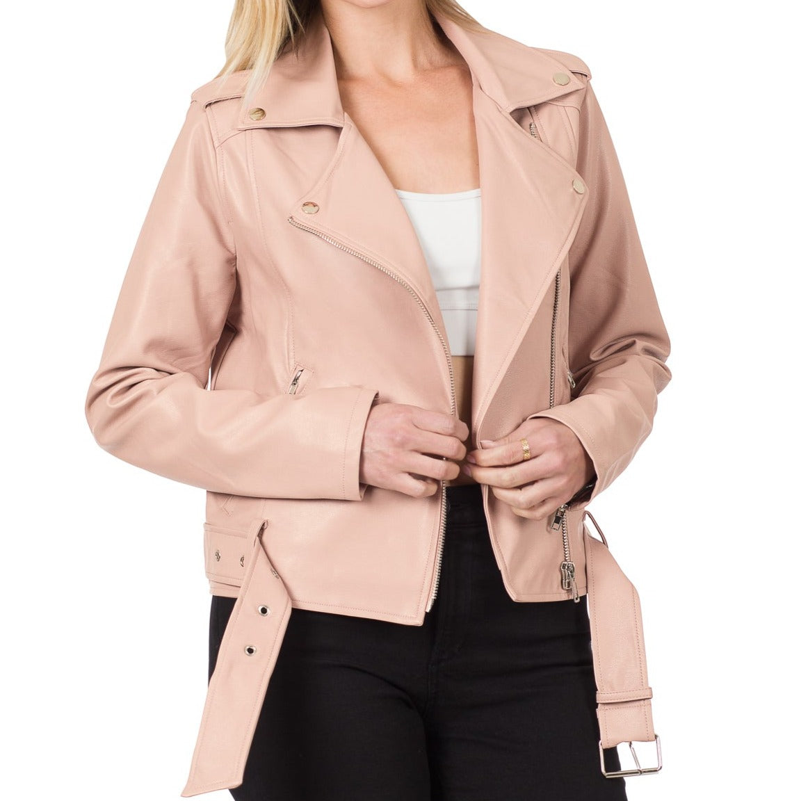 Jacket Vegan Leather Motorcycle Jacket