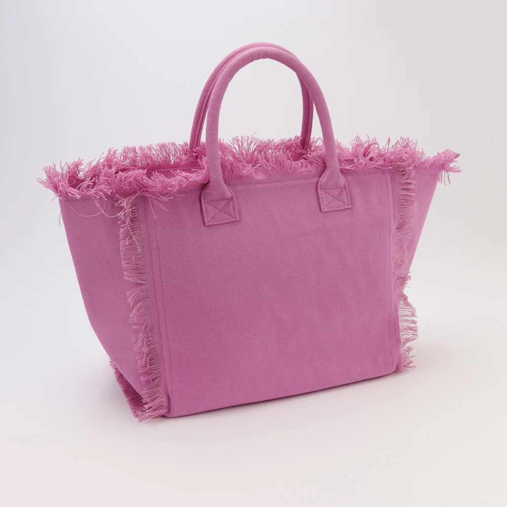 Tote Bag, Canvas Fringe Tote Bag | C'est Martine