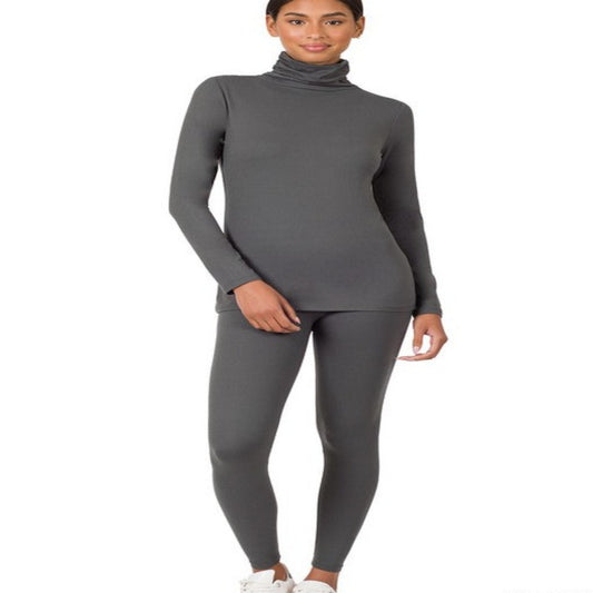 Charcoal Grey Lounge Wear Legging Set
