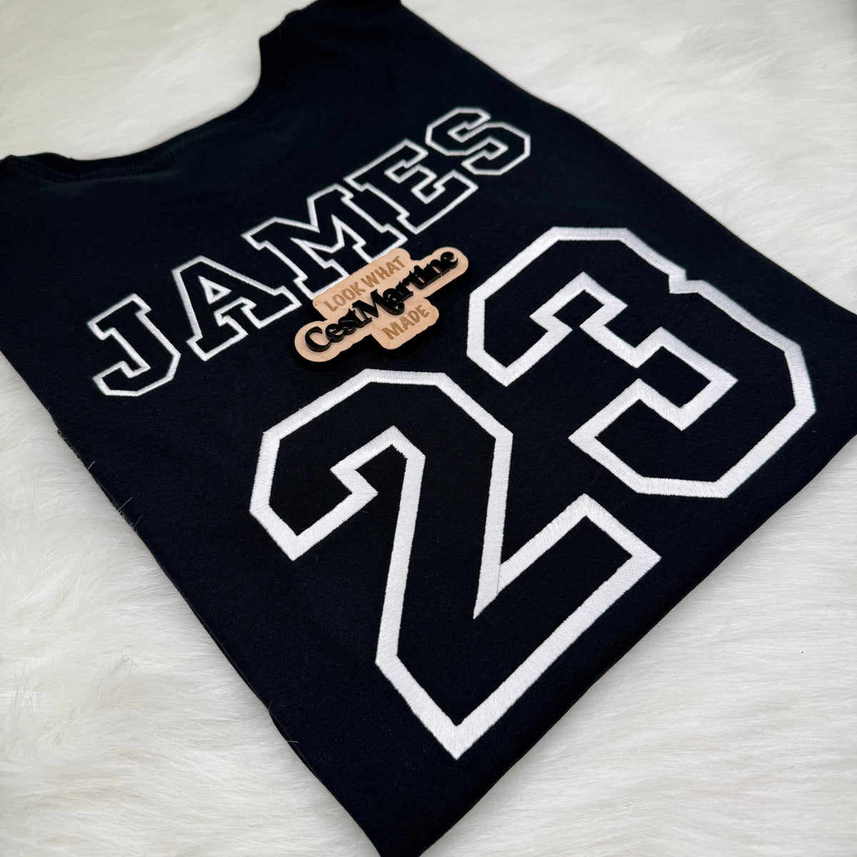 Custom Embroidered Name & Number Tee