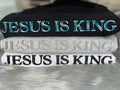 Jesus is King, Faith based, Christian, Embroidered CrewNeck Sweatshirt