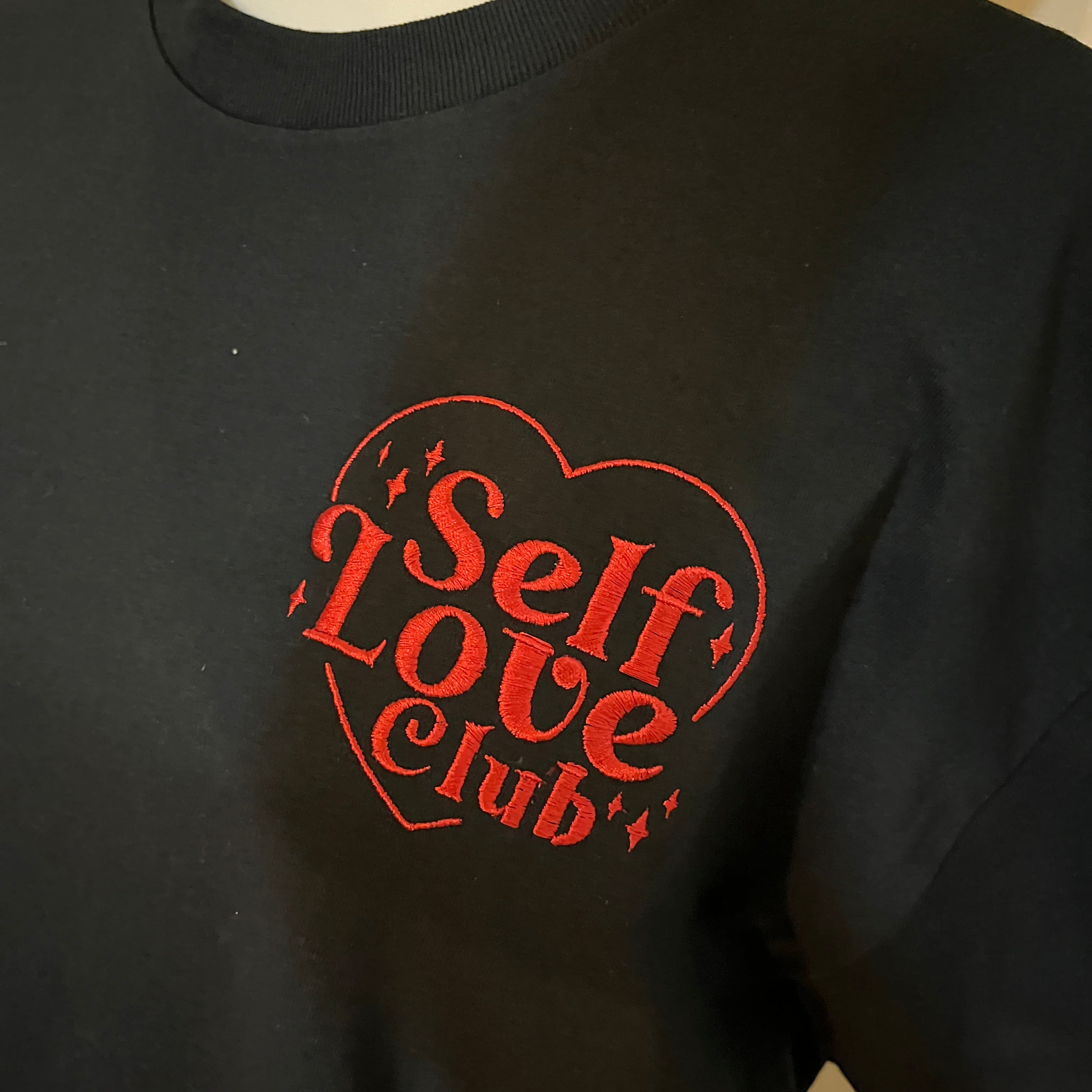Valentine’s Day Self Love Embroidered T Shirt