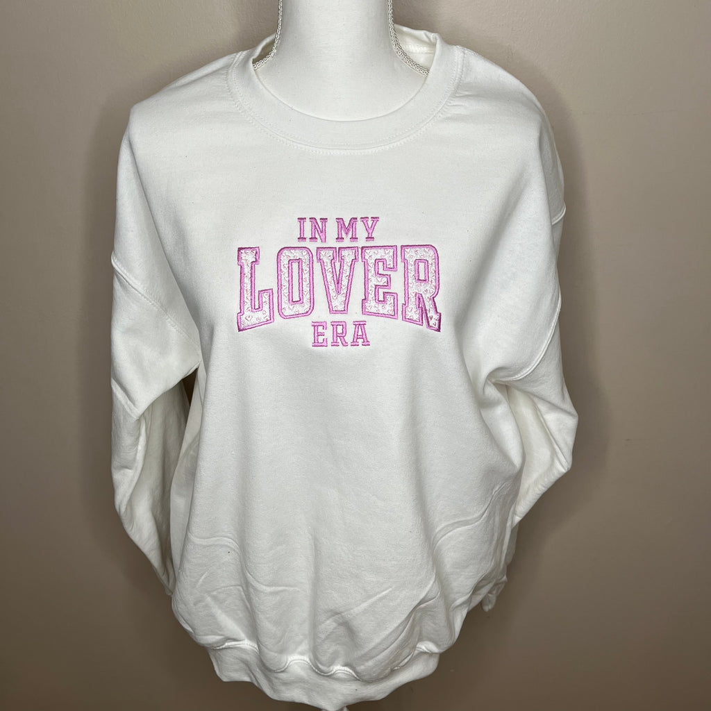 Valentine's Day In My Lover ERA Embroidered CrewNeck Sweatshirt