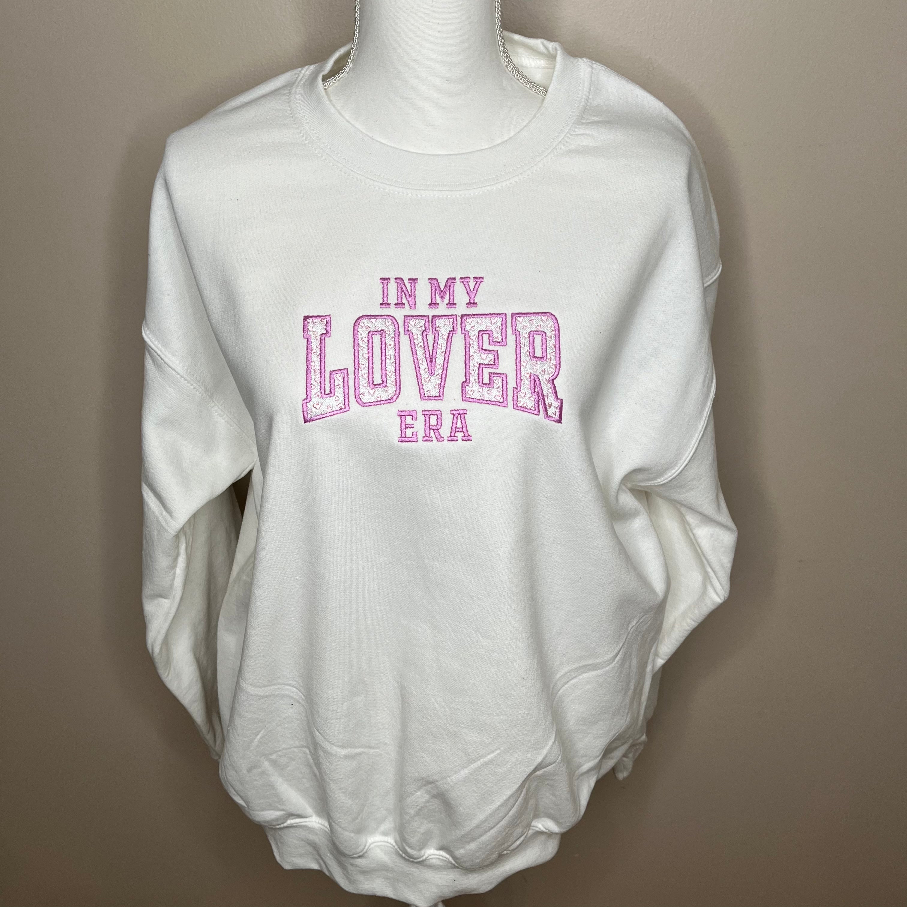 Valentine's Day In My Lover ERA Embroidered CrewNeck Sweatshirt