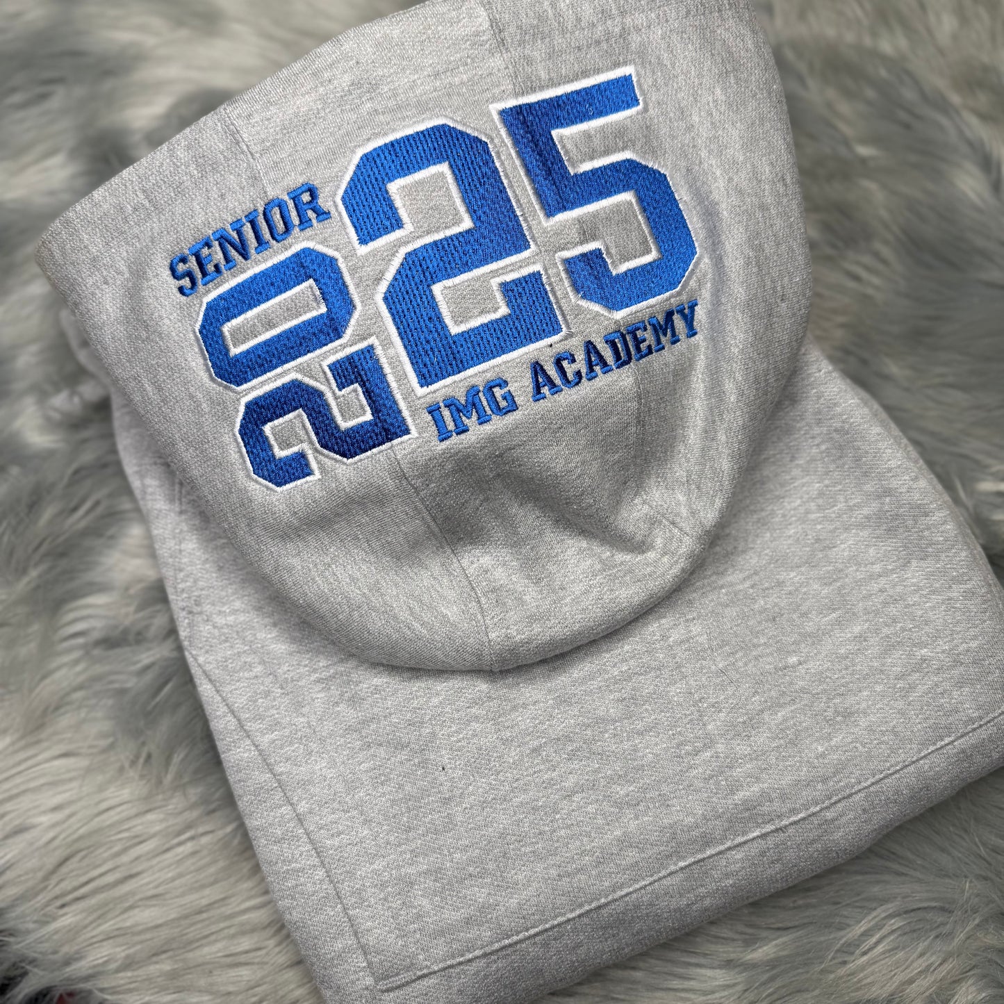 Personalized Embroidered Hoodie Hood Senior 2025 and School Name