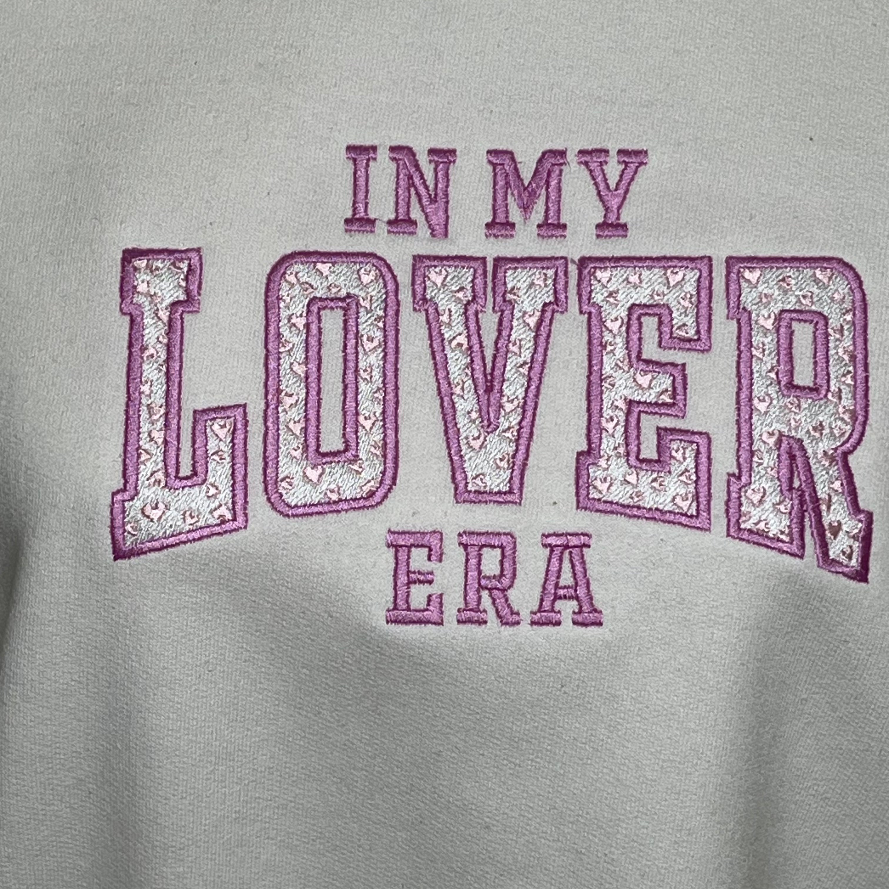 Valentine's Day In My Lover ERA Embroidered CrewNeck Sweatshirt