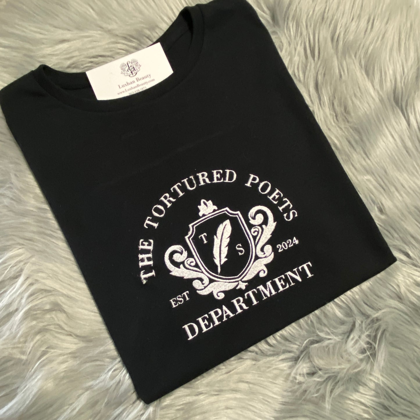 The Tortured Poets Department Embroidered T Shirt