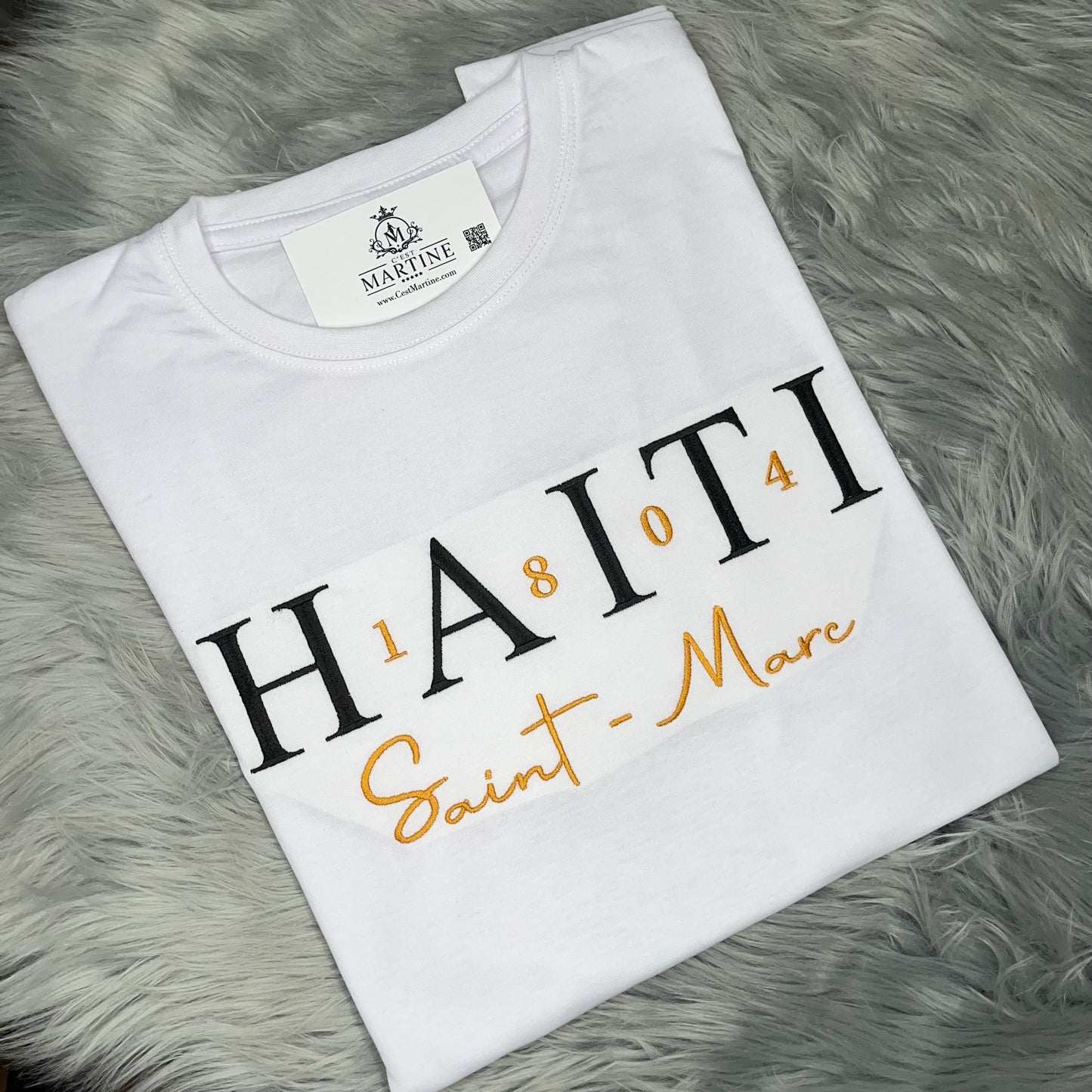 Haiti Hometown pride, personalized embroidered T-Shirt, May 18, 1804