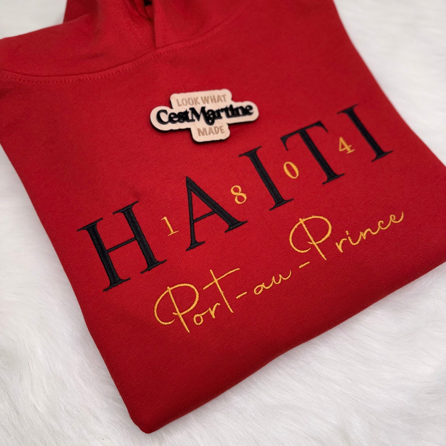 Haiti, Lakay Se Lakay, Home town pride, personalized embroidered CrewNeck, Sweatshirt