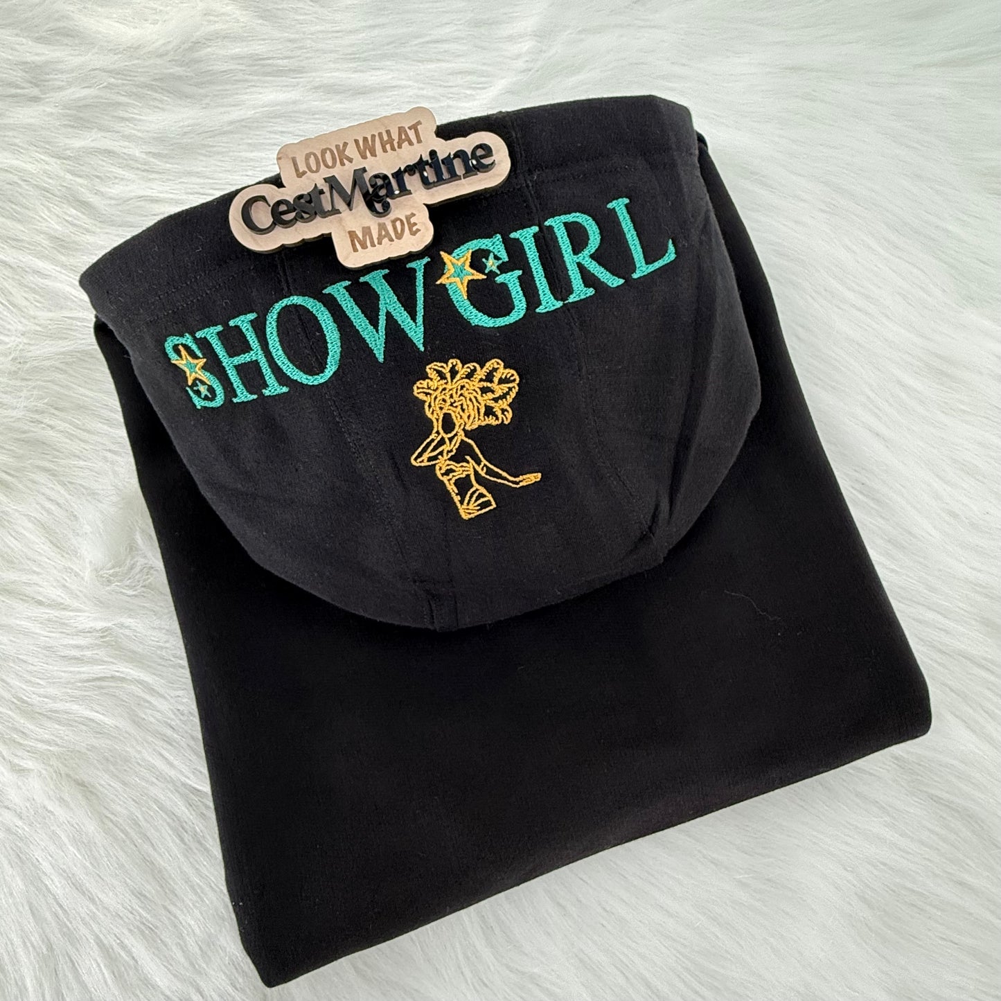 Showgirl Hoodie – Embroidered Hood