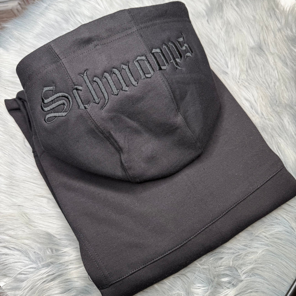 Personalized Embroidered Hood, Hoodie, Custom Hoodie English Letters