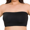 Black Bandeau Bra One Size Plus Size