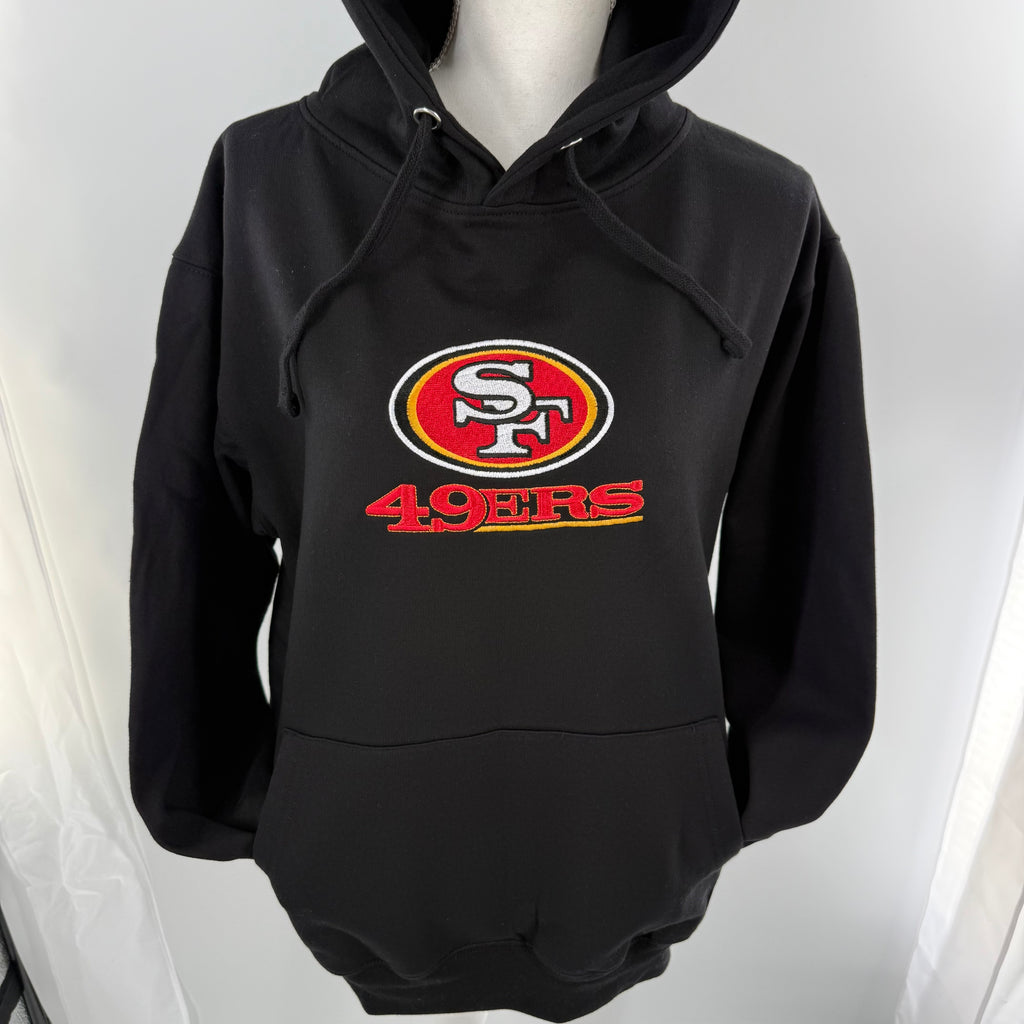 San Francisco 49ers, Football Season Embroidered Hood and Chest Hoodie | C'est Martine