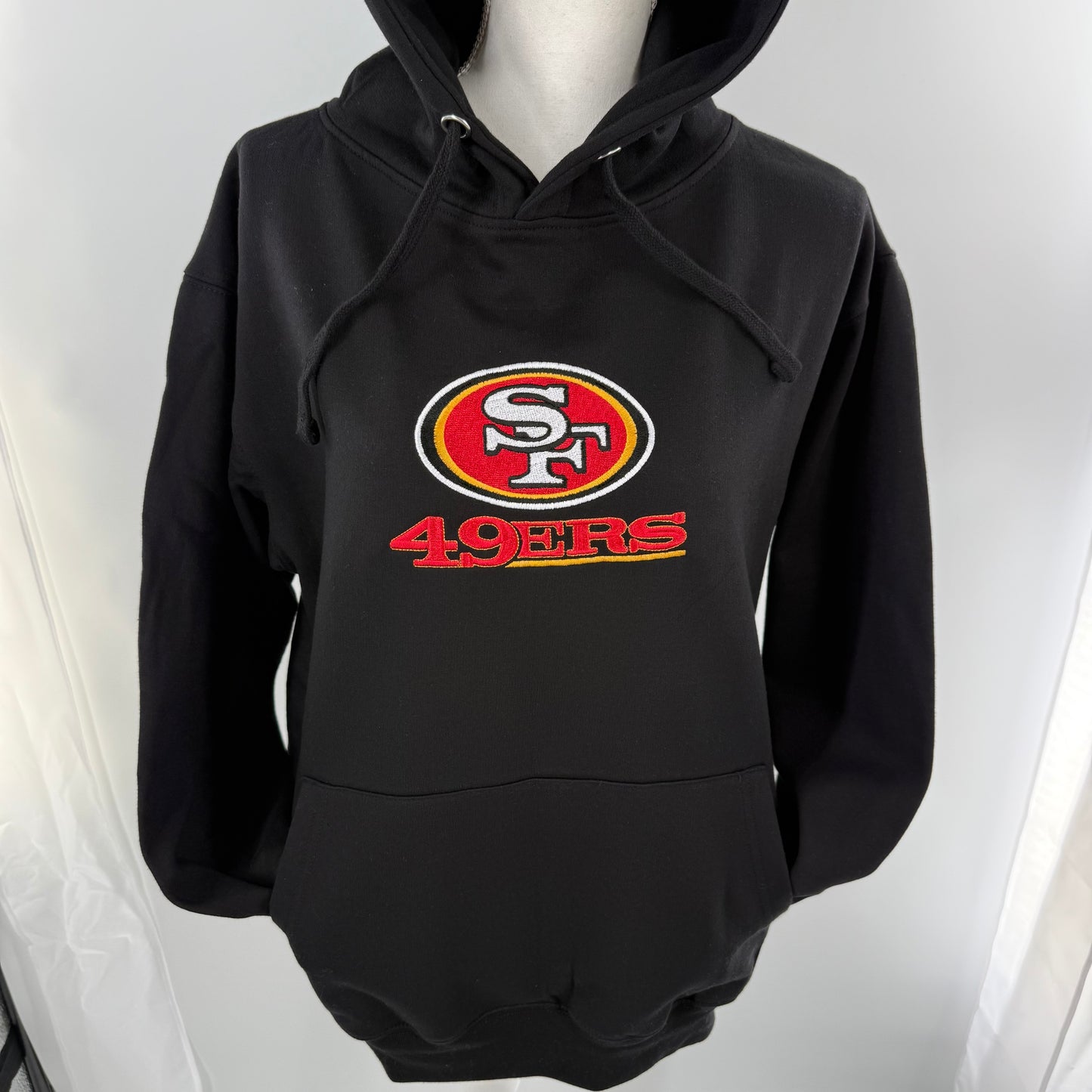 San Francisco 49ers, Football Season Embroidered Hood and Chest Hoodie | C'est Martine