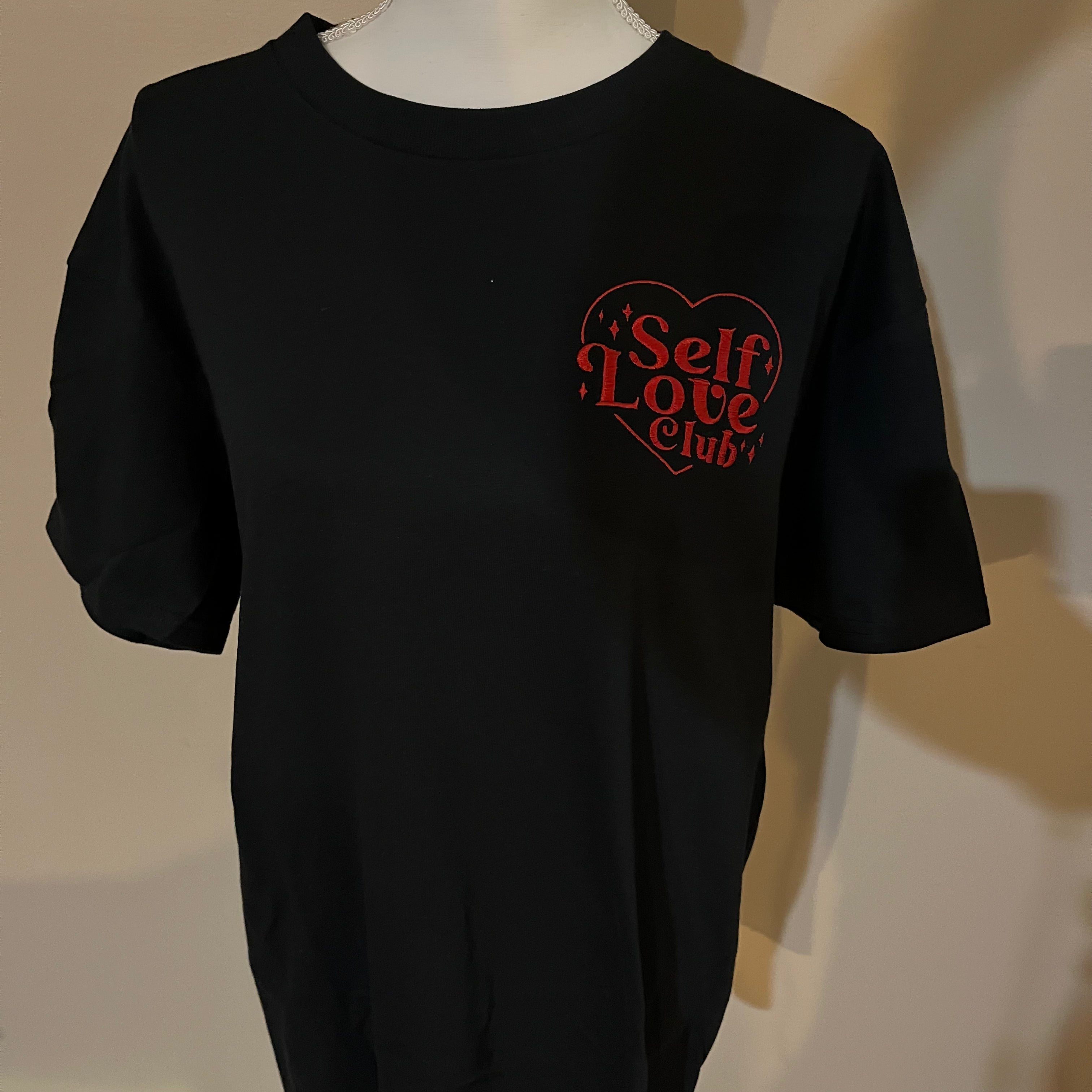 Valentine’s Day Self Love Embroidered T Shirt