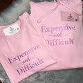 Expensive and Difficult, Embroidered T Shirt,