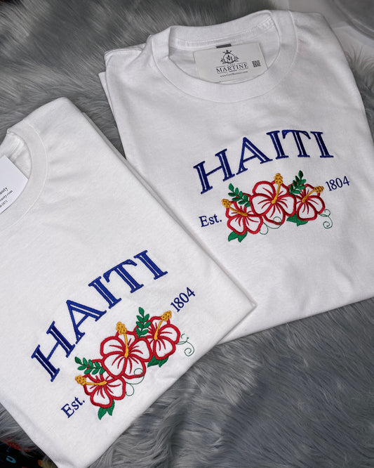 Haiti, May 18th, Ayiti, Fete Drapeau, Haitian Flag Day, T-Shirt, 1804, Embroidery
