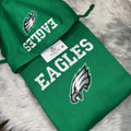 Football Season KellyGreen Philadelphia Eagles Embroidered Hood and Chest Hoodie