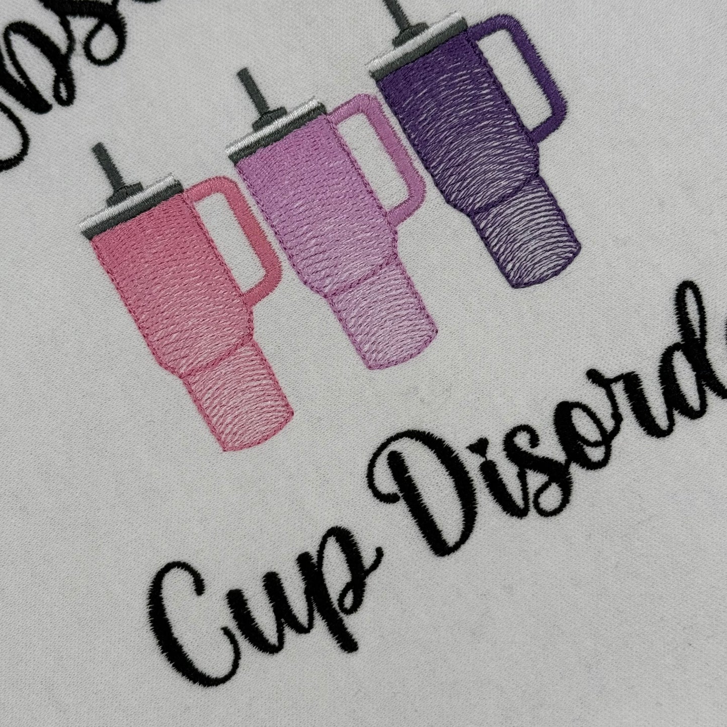 Stanley Tumbler Cup, OCD, Obsessive Compulsive Disorder, Embroidered CrewNeck