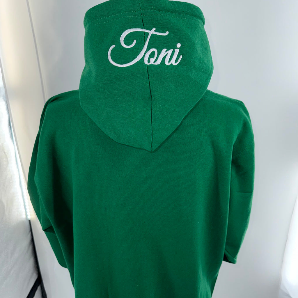 Hoodie, Classy and Sophisticated, Personalized Embroidered Chest and Hood | C'est Martine