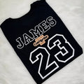 Custom Embroidered Name & Number Tee