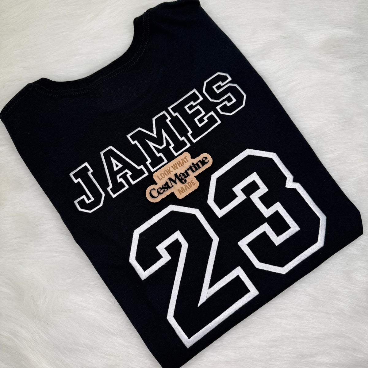 Custom Embroidered Name & Number Tee