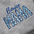 Mama Sweatshirt, Boujee MAMA,  Embroidered Crewneck Custom Blue | C'est Martine