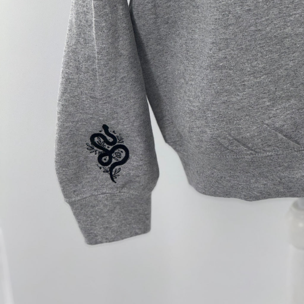Reputation Black Snake Embroidered Hoodie –