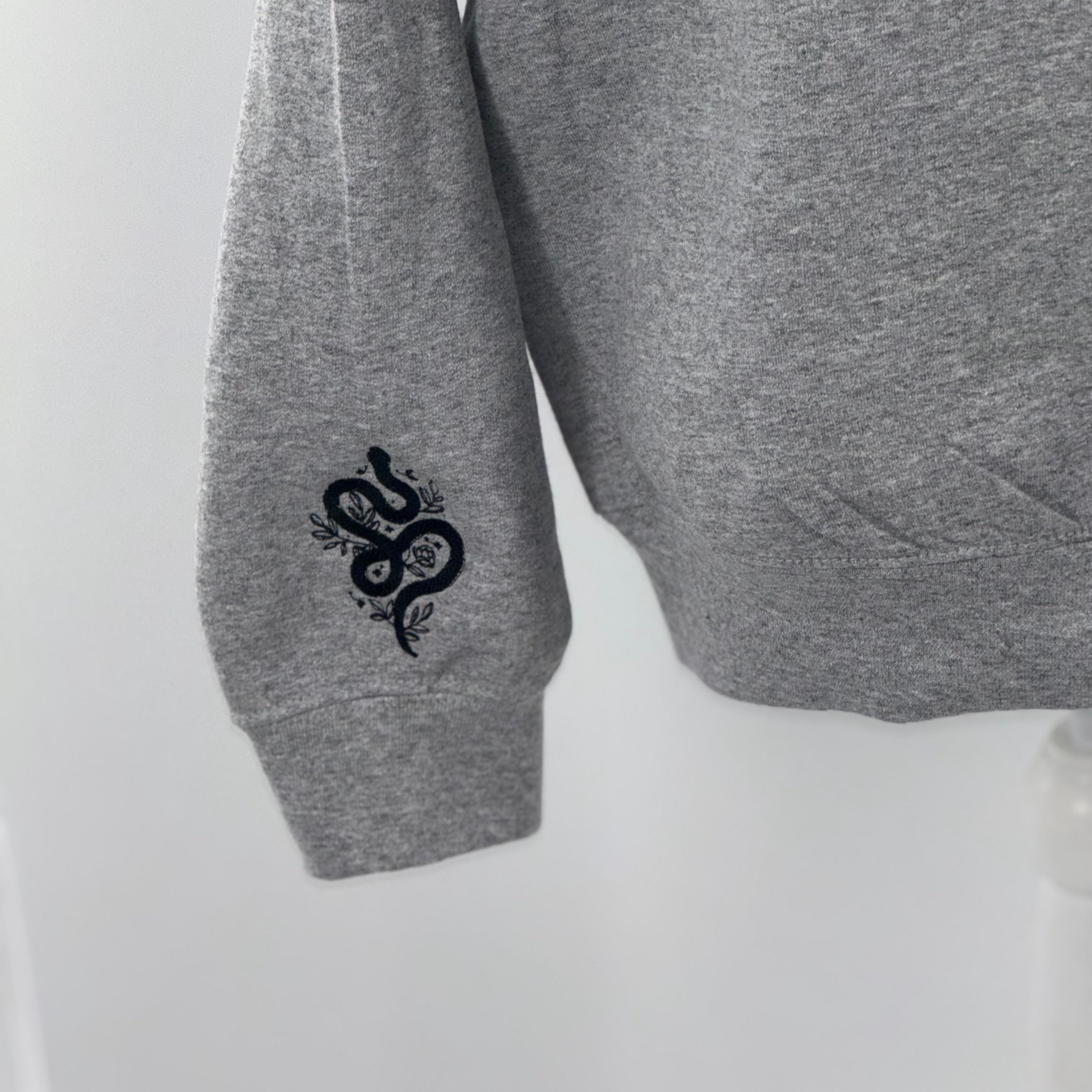 Reputation Black Snake Embroidered Hoodie –