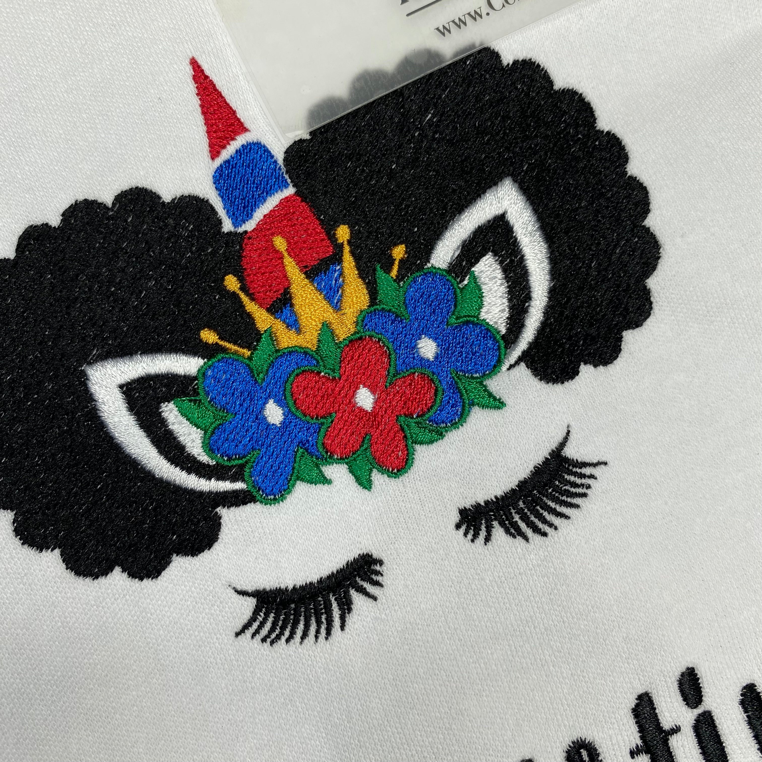 Afro Puffs Unicorn | Custom | Personalized  Name | T Shirt | Birthday | Girls