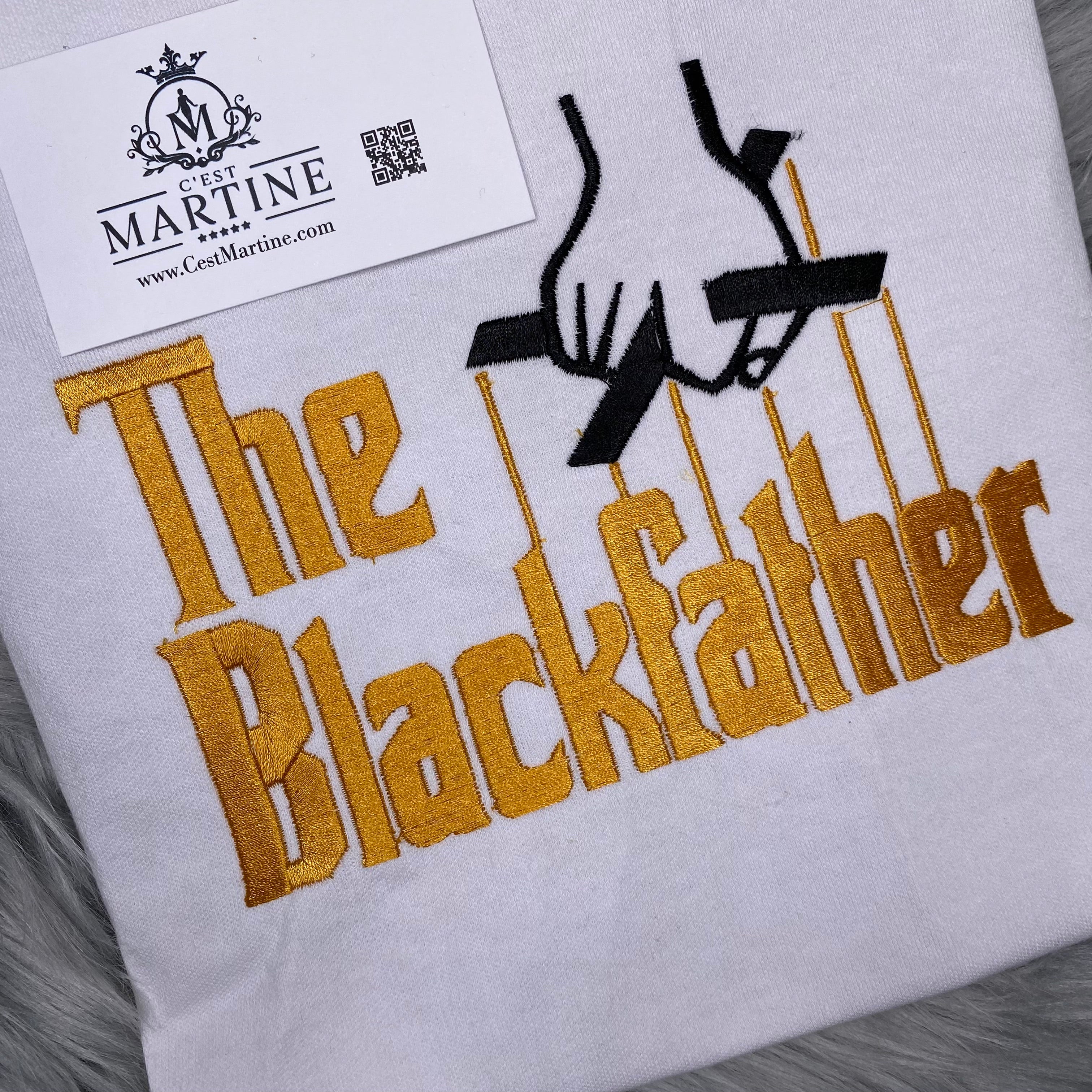 Father's Day, Black History, African American, Black Man, Embroidered T Shirt, The BlackFather