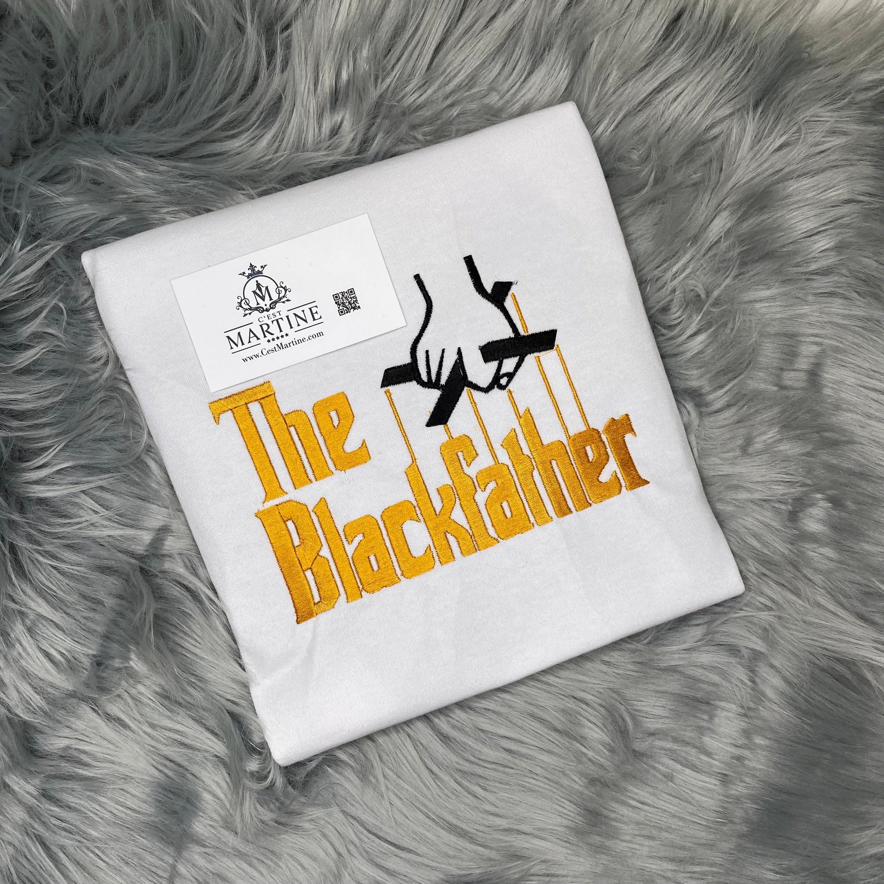 Father's Day, Black History, African American, Black Man, Embroidered T Shirt, The BlackFather