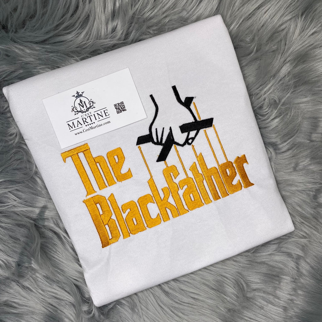 Father's Day, Black History, African American, Black Man, Embroidered T Shirt, The BlackFather