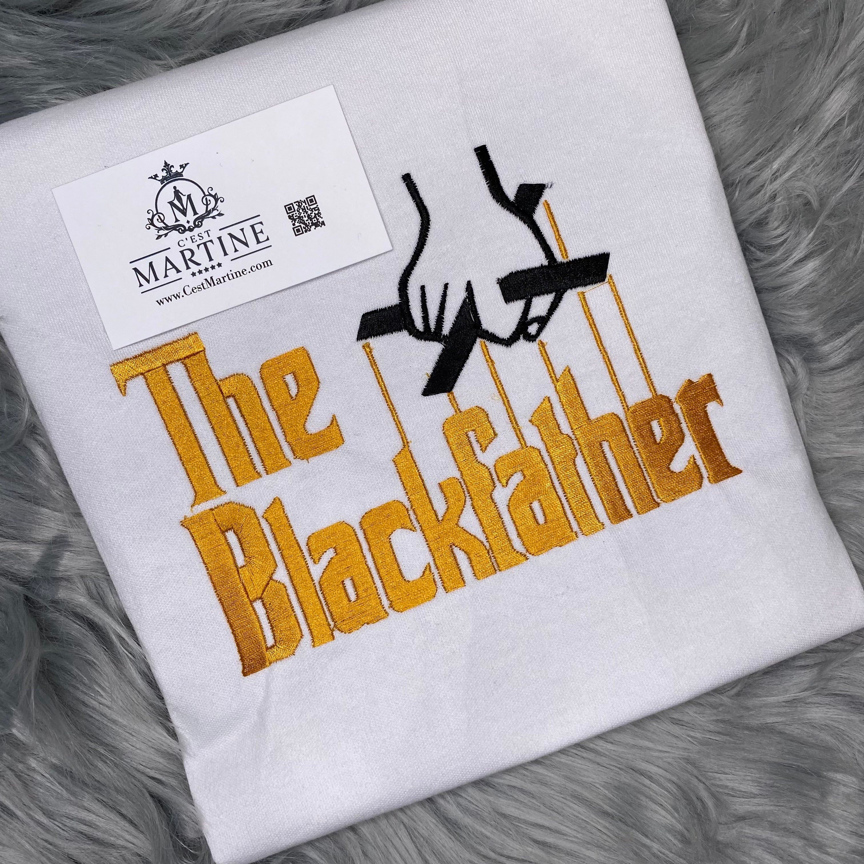 Father's Day, Black History, African American, Black Man, Embroidered T Shirt, The BlackFather