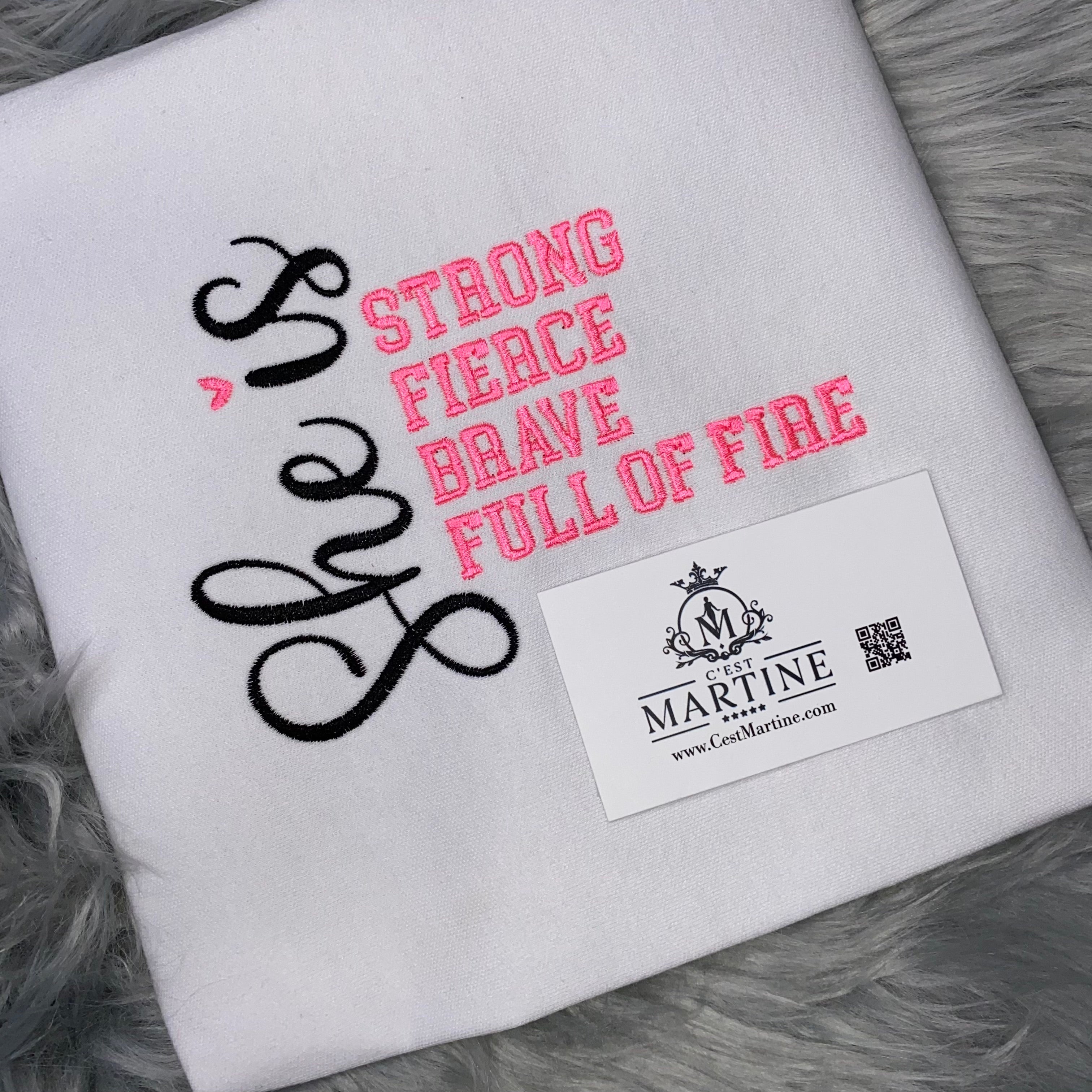 She Is, Strong Woman, Motivation, Embroidered, Birthday Gift, Mother's Day Gift ,  T-Shirt