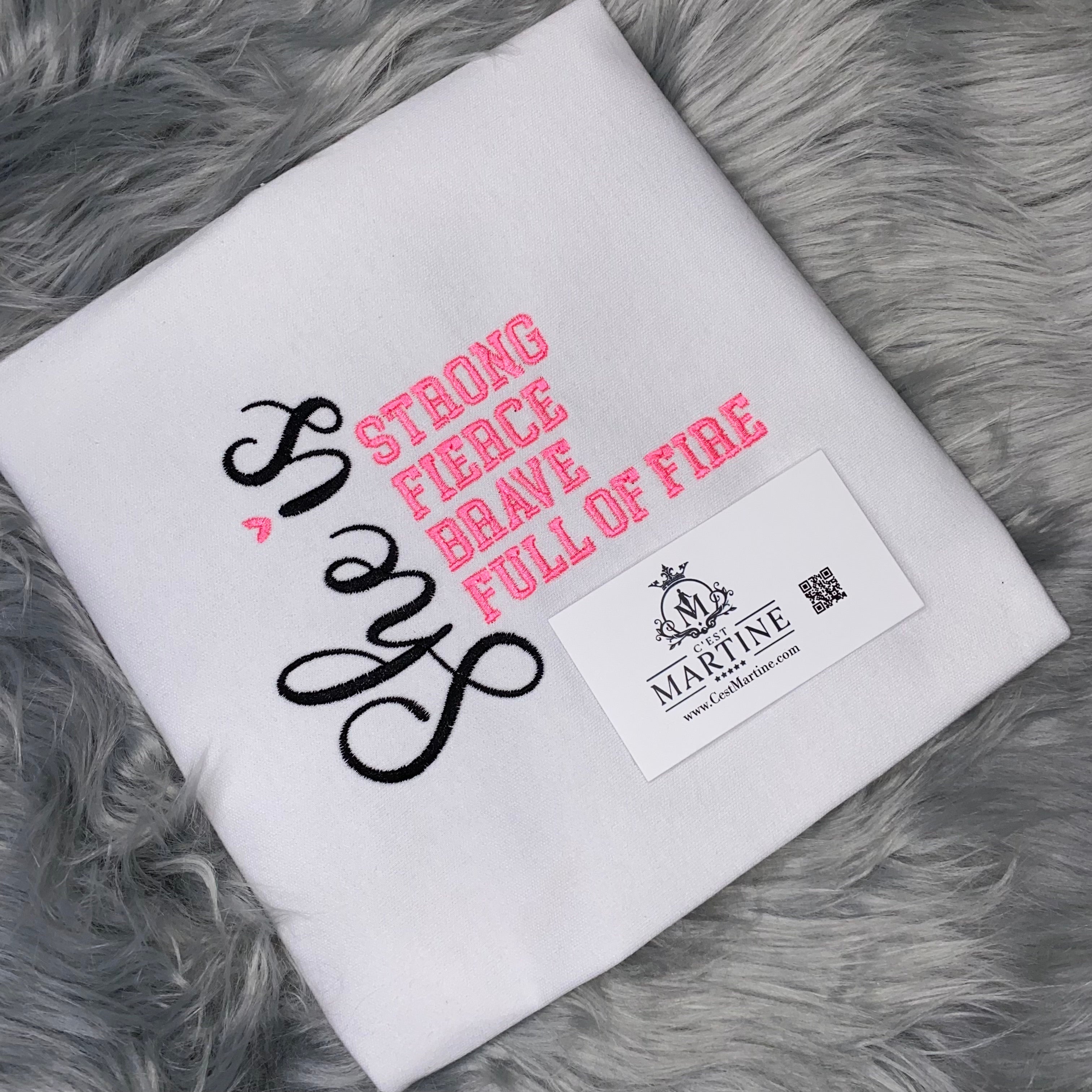 She Is, Strong Woman, Motivation, Embroidered, Birthday Gift, Mother's Day Gift ,  T-Shirt