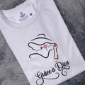 Blessed, Grace a Dieu, Motivation, Embroidered, Birthday Gift, Christian saying, French,  Gift ,  T-Shirt