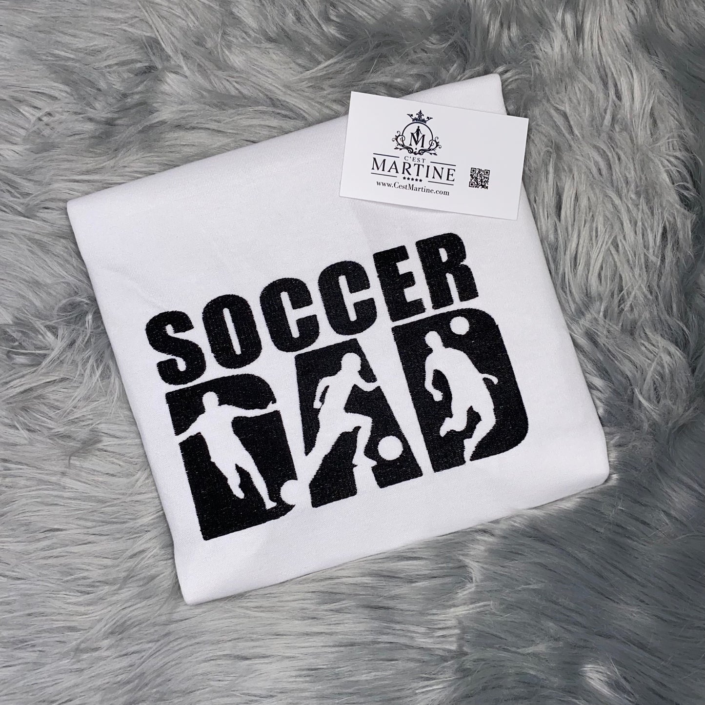 Soccer, Soccer Dad, Soccer Lover, Embroidered T Shirt, Gift, Birthday, Anniversary