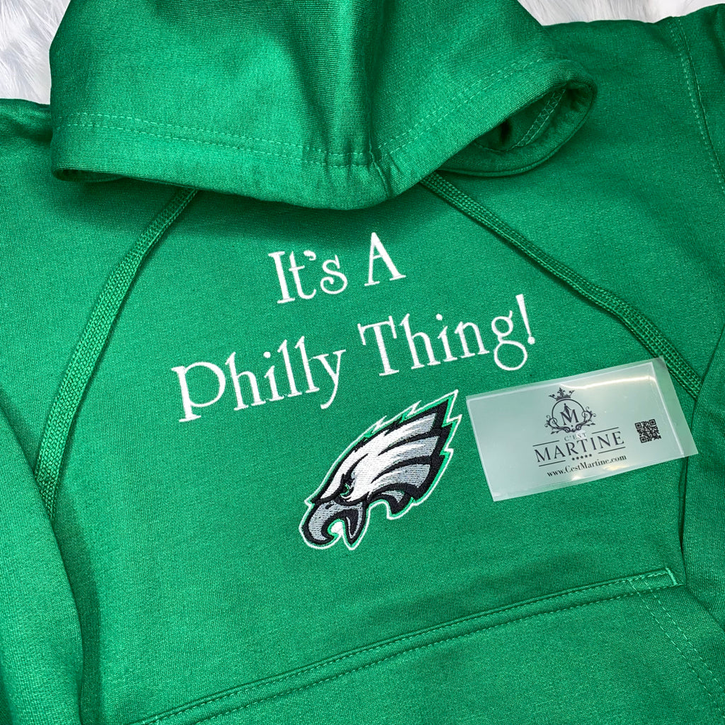 EAGLES Hoodie Football Kelly Green Hoodie Season Philadelphia Eagles | C'est Martine