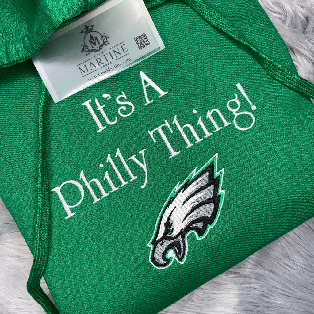 EAGLES Hoodie Football Kelly Green Hoodie Season Philadelphia Eagles | C'est Martine
