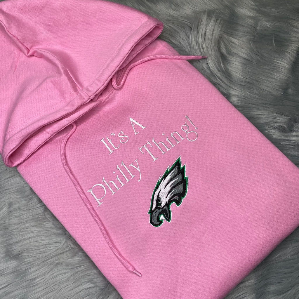 Pink Hoodie Football Season Pink Hoodie Season Philadelphia Eagles | C'est Martine