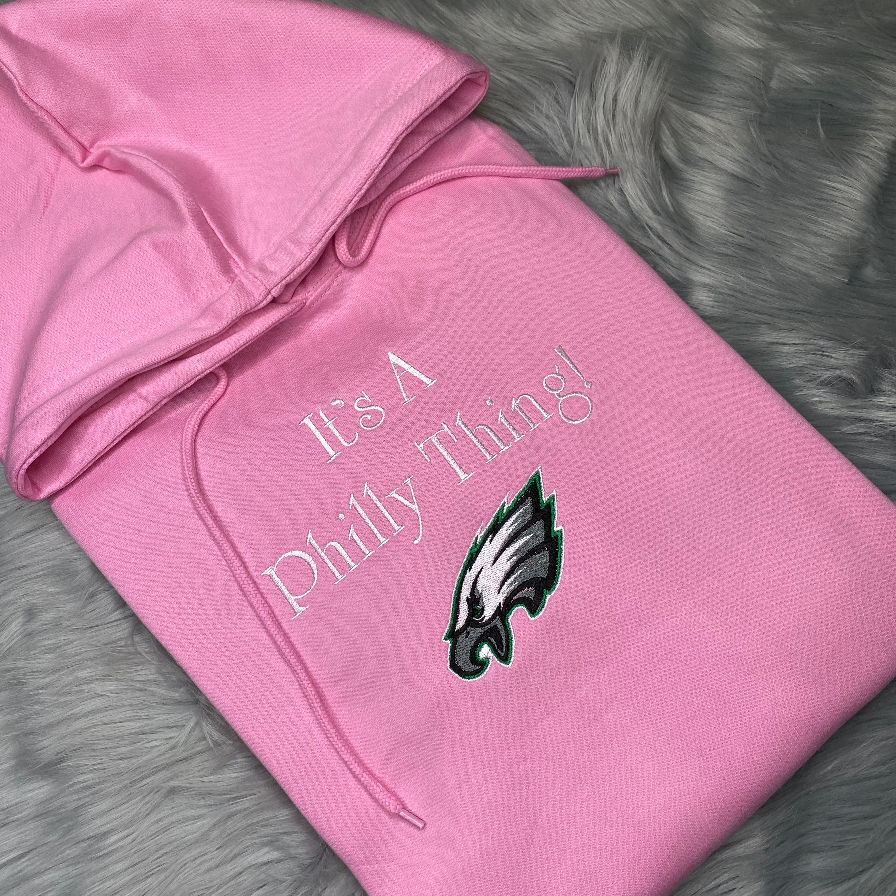 Pink Hoodie Football Season Pink Hoodie Season Philadelphia Eagles | C'est Martine