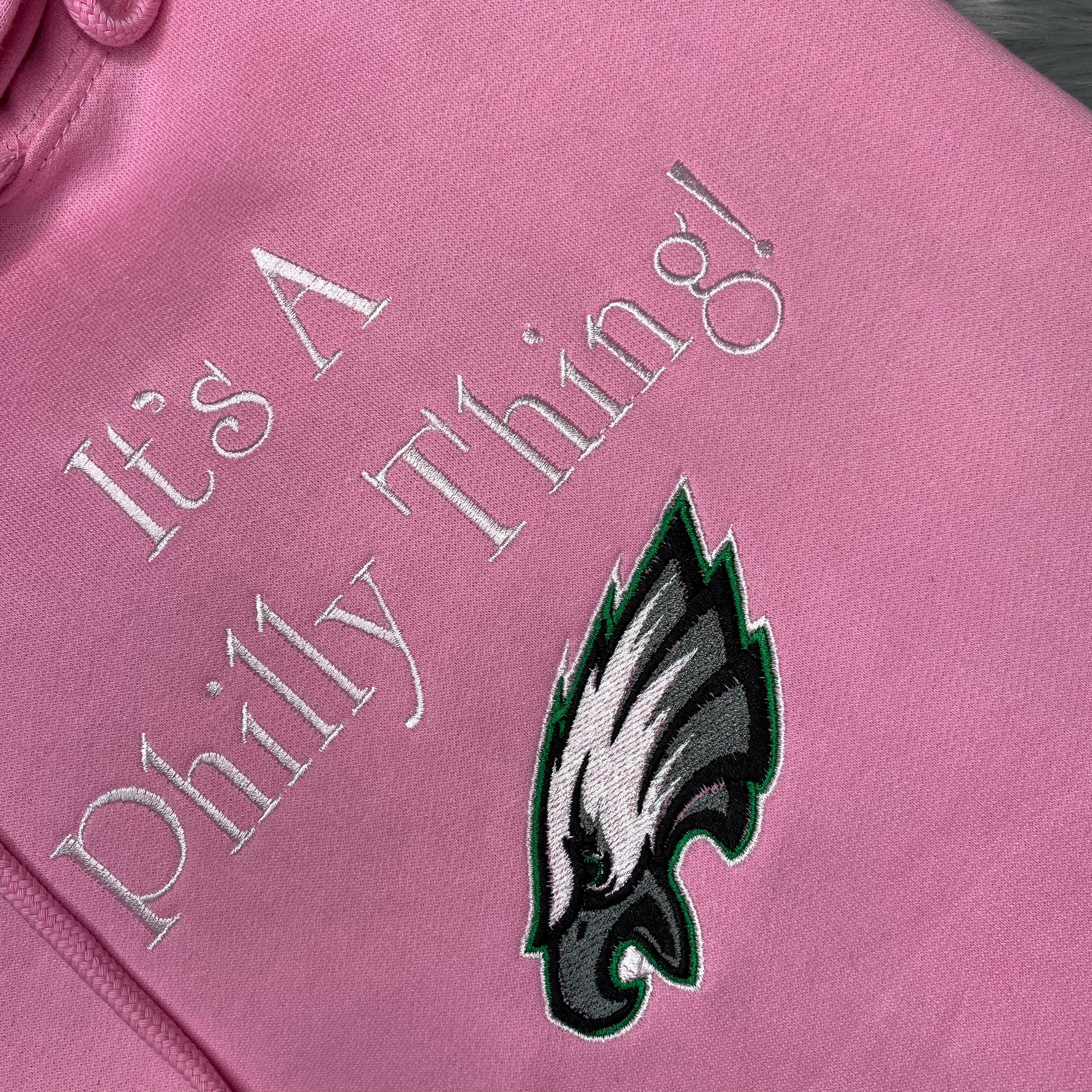 Pink Hoodie Football Season Pink Hoodie Season Philadelphia Eagles | C'est Martine